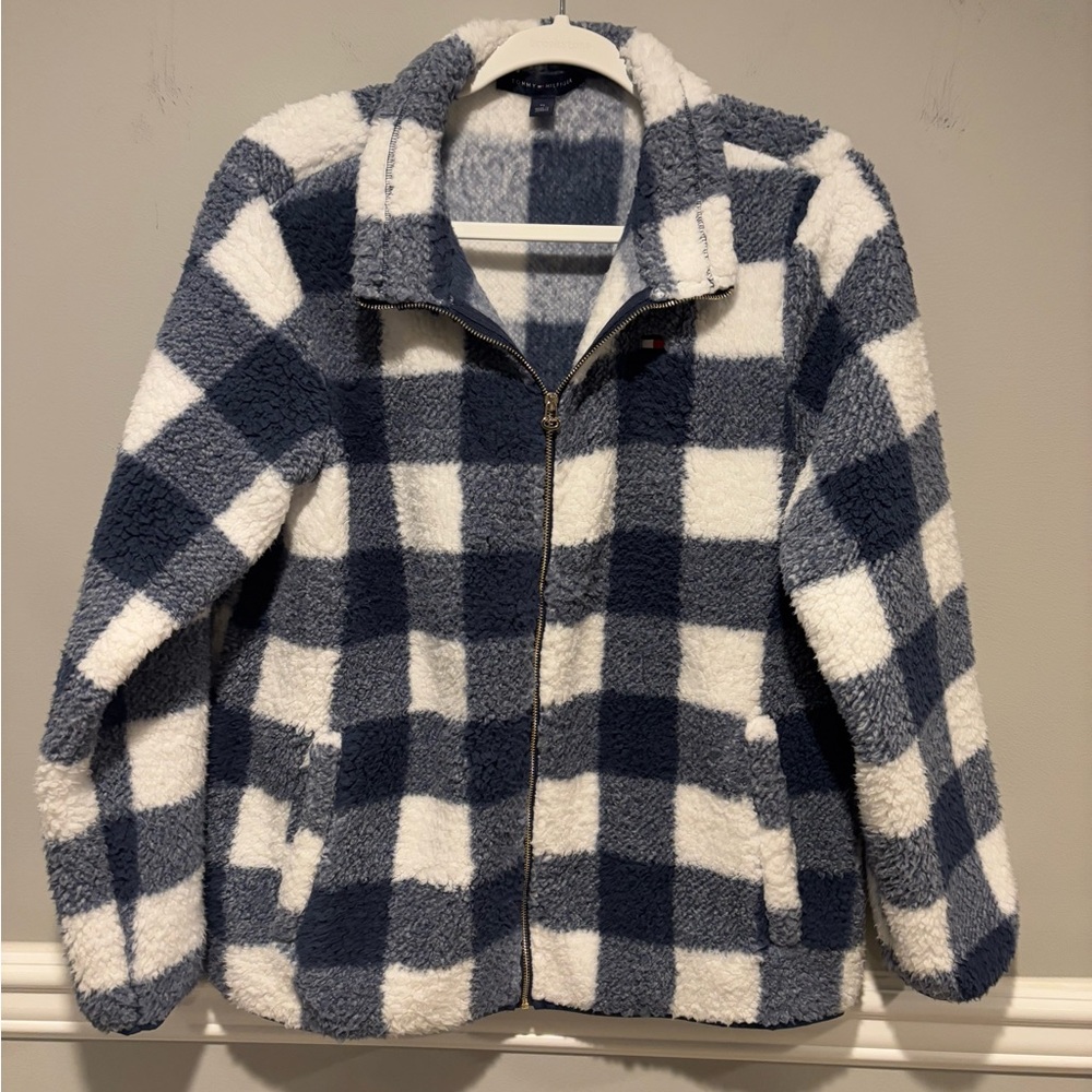 Women's Tommy Hilfiger Full Length Zip Up - Navy/White NWOT Size Medium